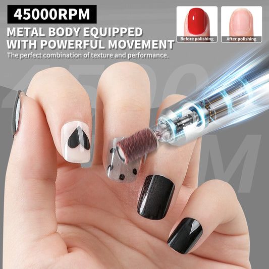 45000rpm Nail Drill Professional Machine (Low Noise)