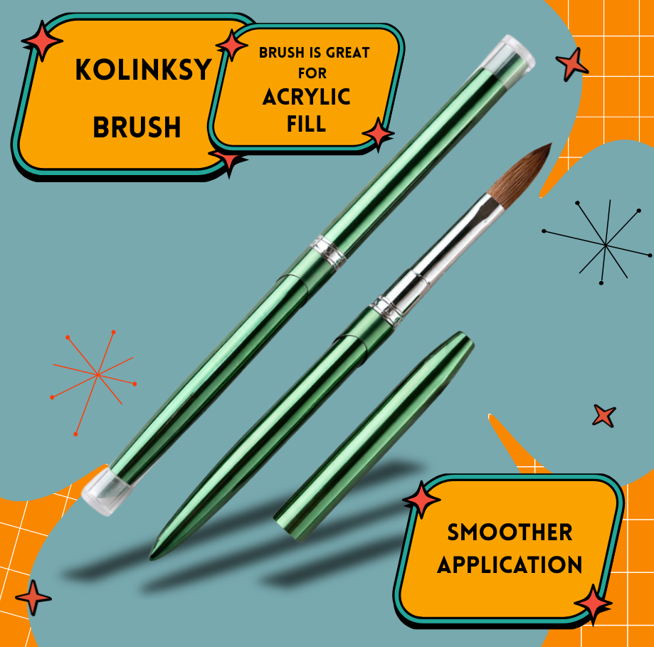Kolinsky Acrylic Nail Brush Size 2-18