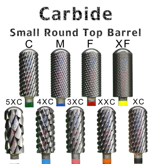 Barrel Steel Carbide Manicure Nail drill bits