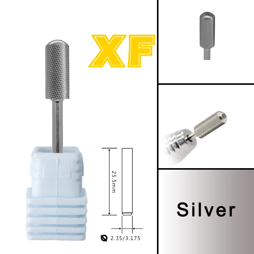 Barrel Steel Carbide Manicure Nail drill bits