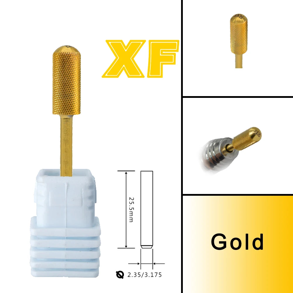 Barrel Steel Carbide Manicure Nail drill bits