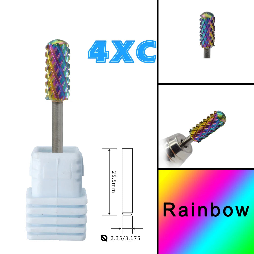 Barrel Steel Carbide Manicure Nail drill bits