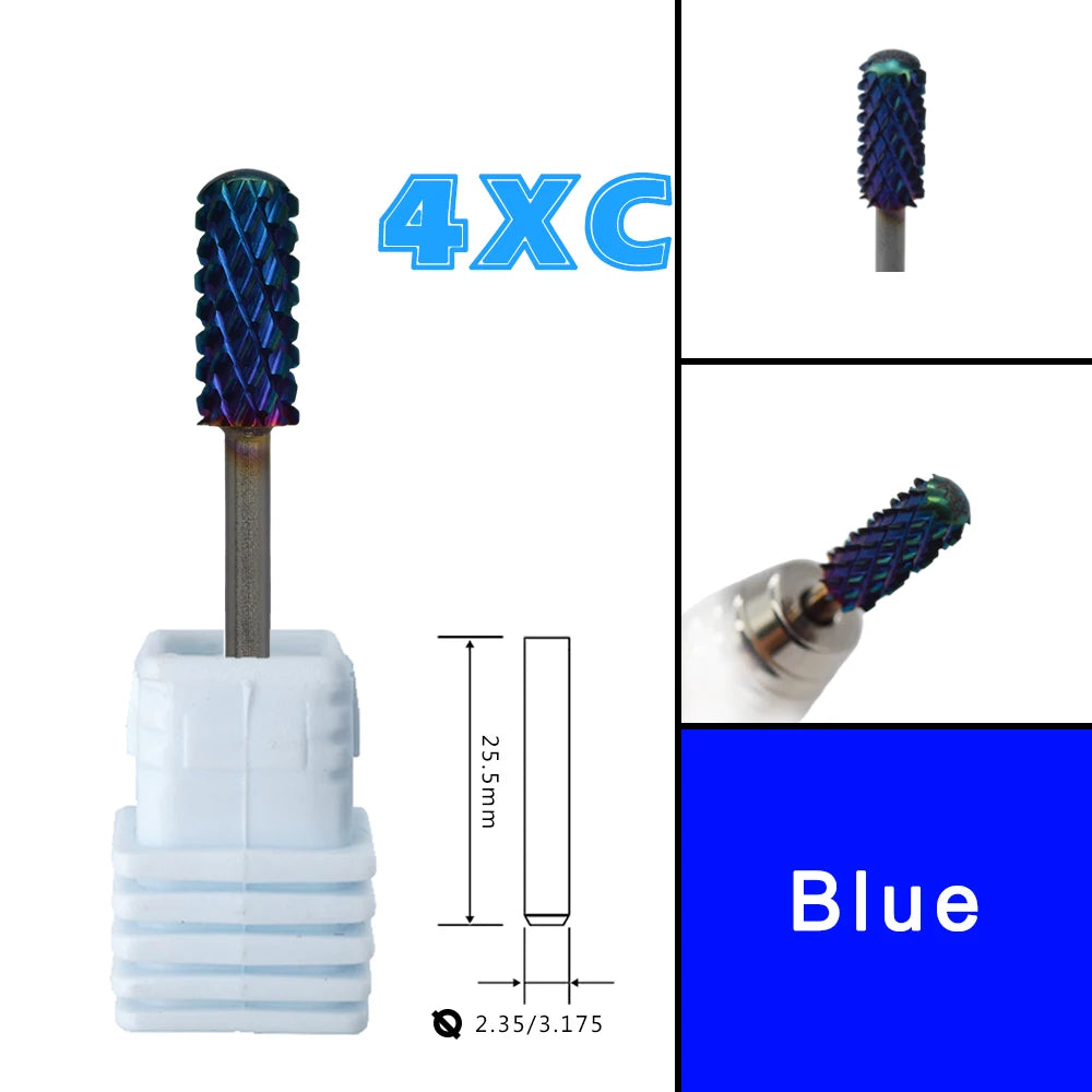 Barrel Steel Carbide Manicure Nail drill bits