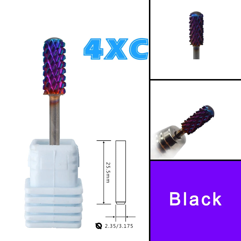 Barrel Steel Carbide Manicure Nail drill bits