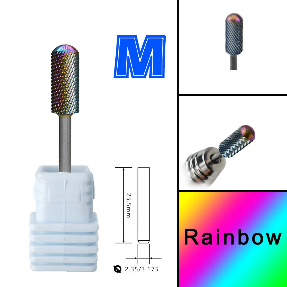 Barrel Steel Carbide Manicure Nail drill bits