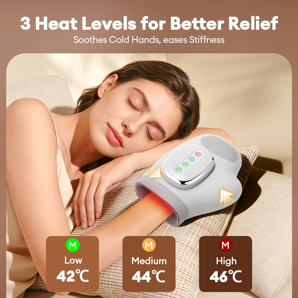Electric Hand Massager with Airbag Compression
