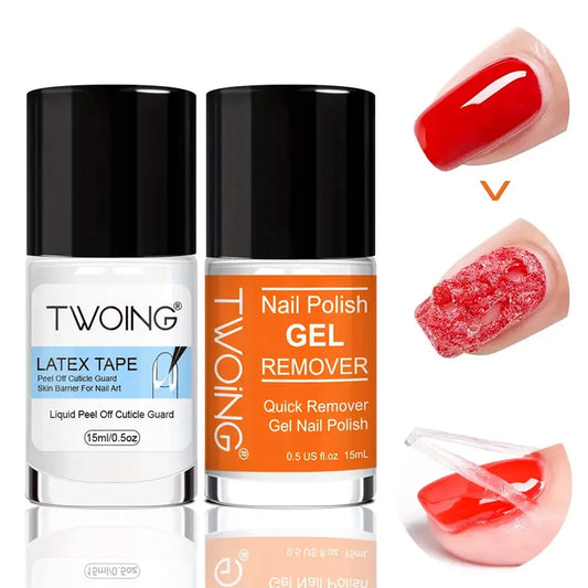 Nail Polish Gel Remover Set  (2-5 phút Nhanh!)