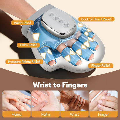Electric Hand Massager with Airbag Compression