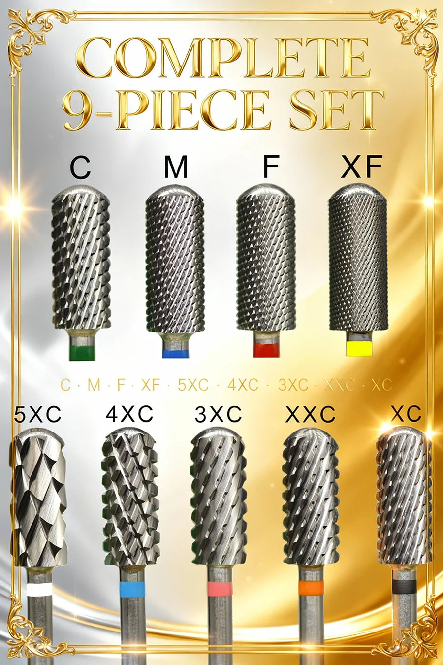 Barrel Steel Carbide Manicure Nail drill bits