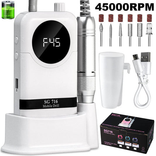 45000rpm Nail Drill Professional Machine (Low Noise)